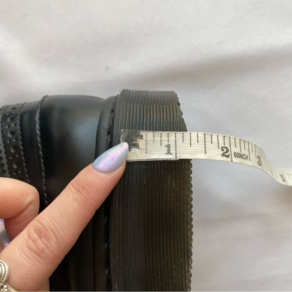 NWOB Rare Dr. Martens Black Jemison Wingtip Zip Up Wedge Combat Boots Size 6 - Picture 16 of 16